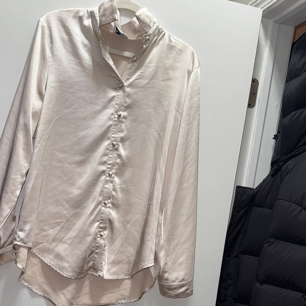 PRINCESS POLLY SILK BUTTON UP